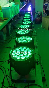 (flightcase) 20 vienetų DMX plauti rgbwa led par scenos šviesos atveju pack par led 18pcs 12w