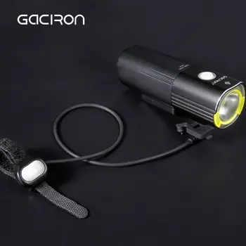 GACIRON 1260 Liumenų Dviračio Lemputė USB Įkrovimo Dviračių Žibintų 4500mAh Galia Banko Vandeniui Dviračių Priekiniai LED Žibintuvėlis