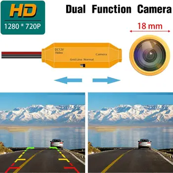 Galinio vaizdo Atbulinės eigos Atsarginę Kamerą Auksinė Kamera HD 1280x720p VW LAVIDA 2008-2011 m.