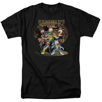 Garfildas Komiksų Katė DĖMESIO Licenciją Adult T-Shirt Visų Dydžių(1)