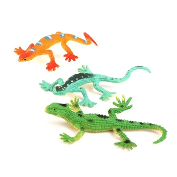 Gecko mažosios plastikos driežas Modeliavimas realybės apdailos Vaikų žaislai 12 vnt