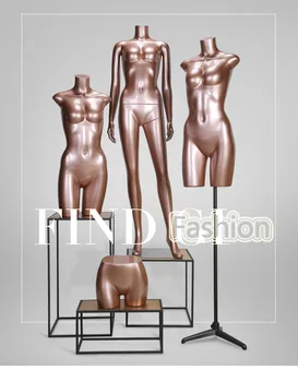 Geriausios Kokybės Madingų Moterų Stiklo Aukso Manekenas Viso Kūno Modelis Karšto Pardavimo