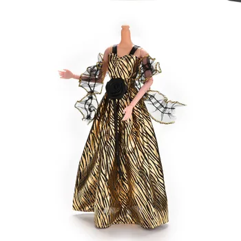 Golden Lady Juostele Fantazijos Lėlės Drabužius, Rankų Darbo Partijos Apranga Mados Suknelė Už Lėlės