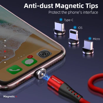 GREENPORT Magnetinio Micro USB Kabelis iPhone 6 