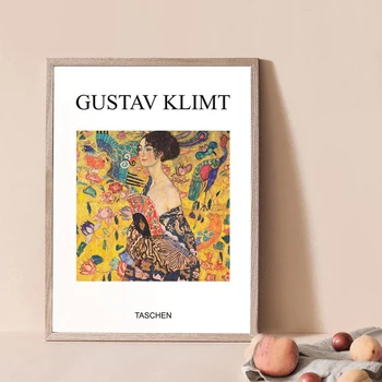 Gustav Klimt Meno Parodos Plakatas Derliaus Klasikinis Kūrinys Drobė Spausdinti Abstrakčiosios Tapybos Sienos Nuotrauka Kambarį Namų Dekoro