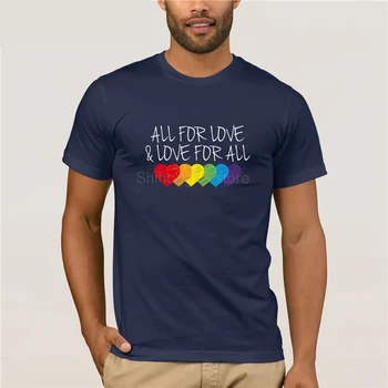Gėjų Visiems Už Meilę ir Meilę Visiems žmonėms 2020 m. Vasaros Stiliaus Prekės ženklo Drabužius, Laisvalaikio vyriški marškinėliai