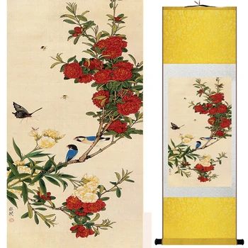 Gėlės tapybos Kinų tradicinė meno tapybos namų puošybai paveikslų 19041102