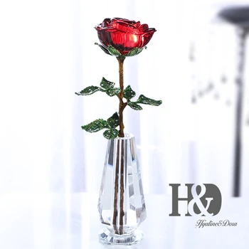 H&D Crystal Rose Flower 
