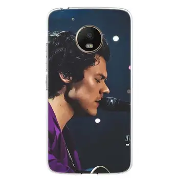Harry Styles Viena kryptimi Padengti Telefoną Atveju Motorola Moto G8 G6 G7 G5S G5 E5 E6 E4 Plius G4 Žaisti ES Veiksmų X4 Modelio Coq