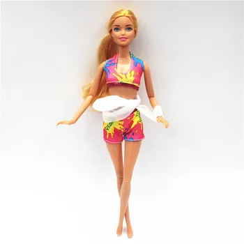 Havajai maudymosi Kostiumėliai, Drabužiai Bikini Komplektai Rinkinys Barbie CD FR Kurhn Derliaus BJD Doll Priedai Vaidmuo Namas Padažu