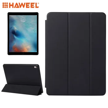 Haweel Tablet Case For iPad Pro 9.7 colių Horizontaliai Apversti vientisos Spalvos Odinis dėklas su Trimis laužimo Turėtojas pažadinimo Miego