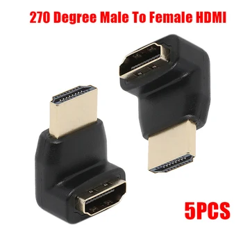 HDMI Kabelis Adapteris Keitikliai 270 Laipsnių Kampu, Vyrų ir Moterų