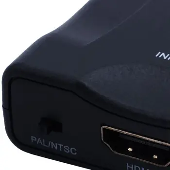 HDMI SCART Adapteris 1080p Vaizdo o Konverteris Scaler Išmanųjį telefoną STB DVD