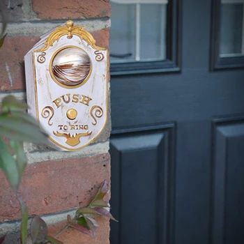 Helovinas One-Eyed Doorbell Apdailos Dvasios Dieną Žėrintis Kabinti WholeDoor Kabinti Plastikinių durų skambutį Obuolio Balta
