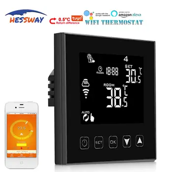 HESSWAY 2 in 1 Jungtis Dujų Katilas&Dry contact wifi termostatas, naudojamas šildymo ir karšto vandens NC/NO