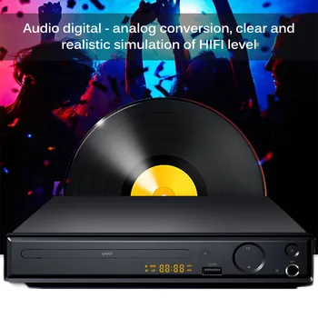 High Definition Kokybės Plastiko Home DVD Grotuvai, Nešiojami HDMI DVD Grotuvas, VCD Grotuvas Palaiko U Disko Atkūrimo Power Off Memory
