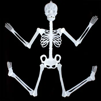 HINST Juokinga Gudrybės Žaislas Replika Šviesos Noctilucent Kaukolės Skeletas Helovinas modelis Žaidimas 