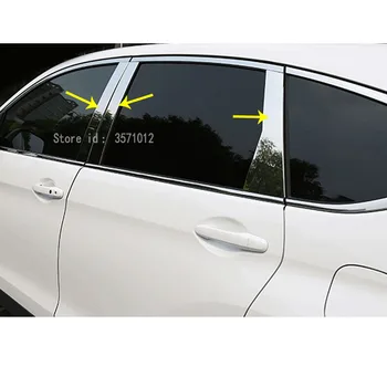 Honda CRV CR-V 2012 m. 2013 m. M. m. 2016 Automobilio klijuoti, nerūdijančio plieno, stiklo garnyras ramstis viduriniame stulpelyje apdailos gaubtai 6pcs