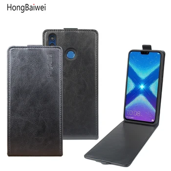HongBaiwei Telefoną Atveju Huawei Honor 8X Odos Padengti Prabanga Flip Case for Huawei Honor 8X Magnetinio Apsauginį kiautą