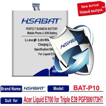 HSABAT 0 Ciklo 3800mAh GPGB-P10 Baterija Acer Liquid E700 Trivietis E39 PGF506173HT Aukštos Kokybės Baterijų