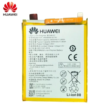 Hua Wei Pakeitimo Telefono Baterija HB366481ECW už Huawei honor 8 / honor 8 lite / garbės 5C Ascend P9 / P9 Lite / 3000mAh G9