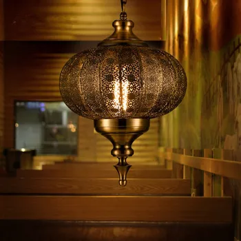 Indijos Pietryčių Azijoje Balienfe Yi Geležies Sieniniai šviestuvai LED Raižyti Tuščiaviduriai Retro Žibintus, Valgomasis, Restoranas, Žibintų De Lempos