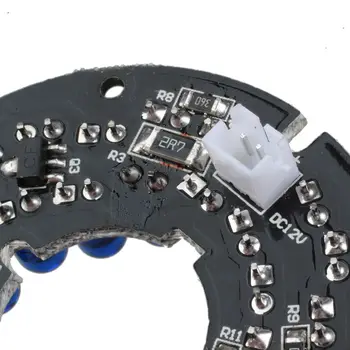 Infraraudonųjų spindulių 36 IR LED Šviesos Valdybos CCTV Saugumo Kamerų, 850nm Naktinio matymo Skersmuo 54mm