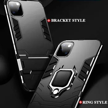 IPhone 12 Mini Pro Max Magnetinis Žiedas Turėtojas Atveju TPU Bamperis Šarvai Galinį Dangtelį iPhone 11 Pro XS Max XR X SE2 8 7 6S 6 Plius