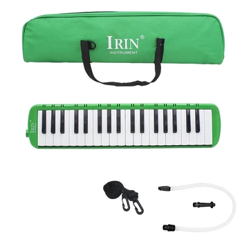 IRIN 37 Melodica Klavišus Melodingas Muzikos Instrumentas su Krepšys Studentams Pradedantiesiems, Vaikams Žalia