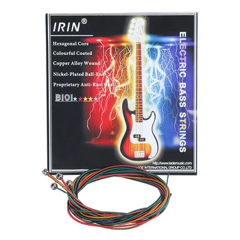 IRIN B101 Bosinė Gitara Styginių Spalvinga 4Pcs Viela iš Nerūdijančiojo Plieno Core Lydinio String Bass, Dalys, Priedai (040-095)