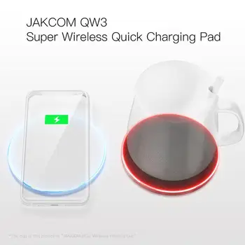 JAKCOM QW3 Super Belaidžio Greita Įkrovimo Pagalvėlę Geriausia dovana mobiliųjų telefonų priedai wireless charging pad už automobilinį įkroviklį uk