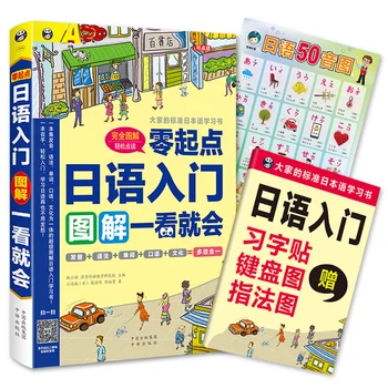 Japonija Naujas Nulinės Pagrindinių Japonų Įvadas Knyga Tarimas / Gramatikos / Word Žodžiu Vadovėlis Pradedantiesiems Suaugusiųjų Spalvinimo Knygelės