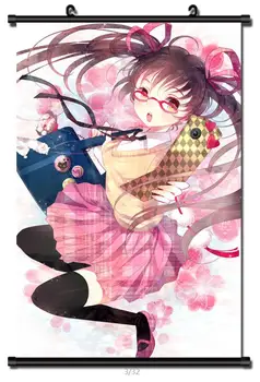 Japonijos Dekoratyvinės Nuotraukas Anime TouHou Project Dvigubai Spoileris, seksuali mergina Himekaidou Hatate Namų Dekoro Sienos Pažymėkite Plakatas