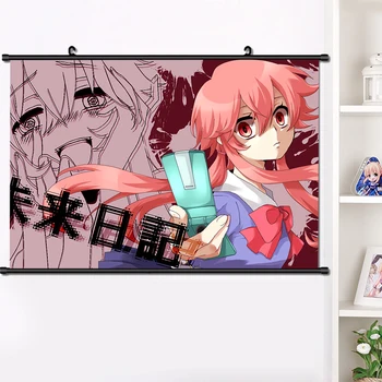 Japonų Anime Mirai Nikki Gasai Yuno Akise Aru Sienos Pažymėkite Plakatas Manga Sienos Kabo Plakatas Namų Puošybai 40*60cm