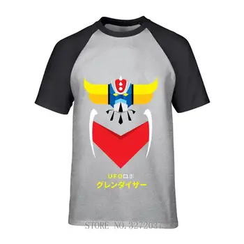 Japonų stiliaus Kietas Anime UFO Robotas Grendizer T Marškinėliai vyrams 2019 m. Vasarą, O-Kaklo marškinėliai Animacinių filmų Fitneso Vyras Tee Marškinėliai camisetas