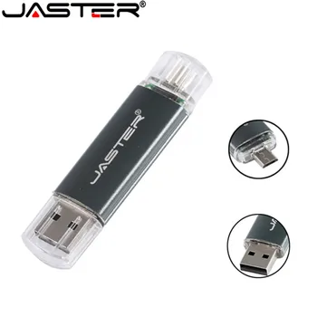 JASTER 128GB 32GB UGB Flash Drive 16GB Dual Funkcinės Pen Drive 8GB OTG USB Stick 4GB 64GB USB2.0 Pendrive Telefono