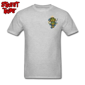 Jaunimo T Shirts Vyrų T-shirt Dragon Efektas Dizainas Viršūnes & Tees Medvilnės Crewneck Trumpas Rankovės Street Vasaros Marškinėlius Juoda