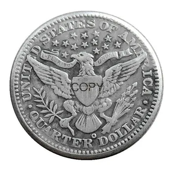 JAV, 1906, P/D/O Barber Ketvirtį Dolerių, Sidabro Padengtą Kopijuoti Monetos