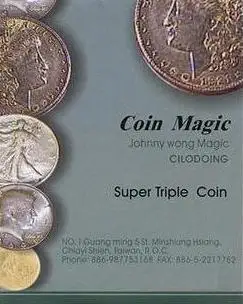 Johnny Wong Super Triple Monetos Eisenhoweris Doleris magija gudrybės
