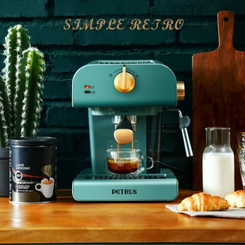 JRM0045 Retro Kavos Aparatas, Namuose Pilna-automatinis italijos Kavos virimo aparatas Mažų Komercinių Cafetera Garo Integruoti Espresso kavos Aparatas