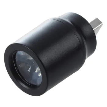 Juodo Plastiko Baltos Šviesos Paspauskite Mygtuką USB LED Lempa Fakelas