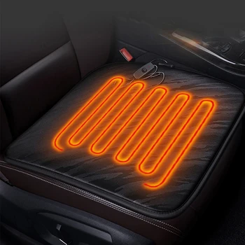 KADULEE 12V Šildomos automobilių sėdynės padengti DS visų modelių DS DS3 DS6 DS4S DS4 DS5 Žiemos Trinkelėmis Pagalvėlės automobilių reikmenys