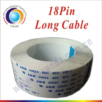 Kainos palankios!!!18 pin ilgai duomenų kabelis Infiniti/Icontek/Phaeton/Liyu ilgas plokščias kabelis spausdintuvai