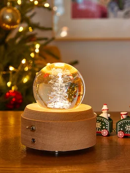 Kalėdinės dovanos draugams ir artimiesiems Kalėdų Išvakarėse kūrybingas dovanas vaikai crystal ball music box kalėdų dovana