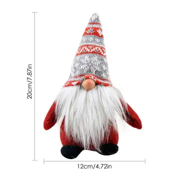 Kalėdų Beveidis Gnome Flanelė Santa Kabinti Ornamentu Lėlės Apdailos Namų Pakabukas Dovanos Lašas Papuošalai Šalies Prekių