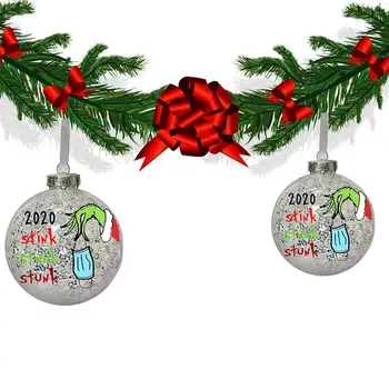 Kalėdų Eglutė Kamuolys Pakabukas 2020 Kalėdų Ornamentu Asmeninį Naujųjų Metų Dekoracija Dreni Star Modelio Šeimos Suvenyras, Dovana
