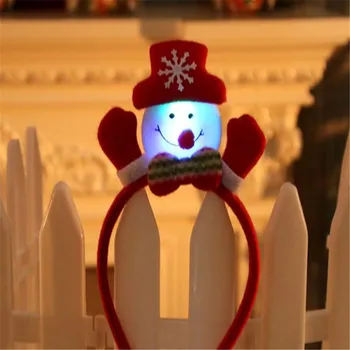 Kalėdų ekrano užsklandą su Žibintuvėlis Kalėdų Dekoracijos, Dovanos Plaukų Clips Tika Kaspinai Naujųjų Metų Dekoro Santa Lankelis