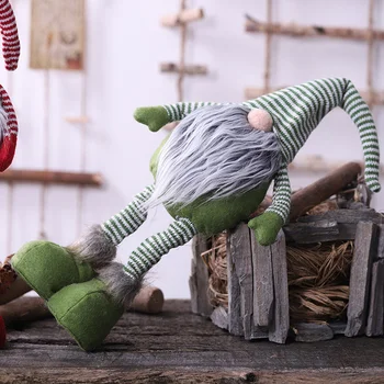 Kalėdų Ilgas Atkarpas, švedijos Santa Beveidis Lėlės Ornamentu Gnome Prabangus Rankų darbo Elf Žaislas Poilsio Namų Dekoro Vaikas Dovana Naujųjų Metų