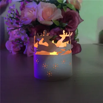 Kalėdų Lazeriu, Popieriaus Žvakė Wrapper Namų Dekoro\Atostogų Apdailos LED Arbatos Litht Žvakė