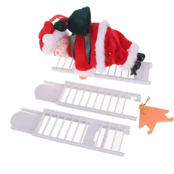 Kalėdų Santa Claus Kopėčių Kalėdų Dovana, Dovana, Laipioti Kopėčiomis Su Muzika Kalėdų Kabo Dekoro Medžio Atostogų Dovanų 3 Stilius